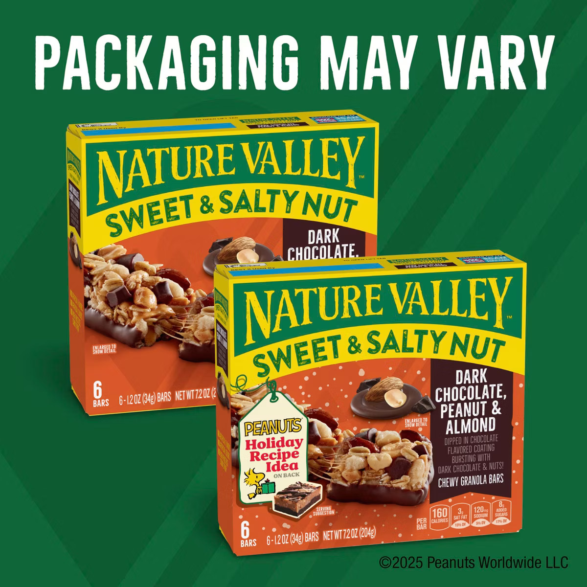 Nature Valley Sweet & Salty Dark Chocolate-Peanut & Almond Granola Bars - 7.4oz/6ct | Target