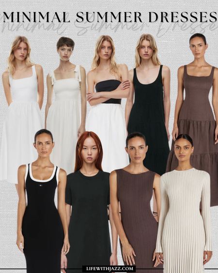 Minimal summer dresses roundup 🖤 

Aritzia dresses are on sale for up to 50% off during their summer sale 

White dress / black dress / brown dress / maxi dress / midi dress / minimal / casual / elevated / bump-friendly / comfy / dressy 

#LTKSeasonal #LTKSummerSales