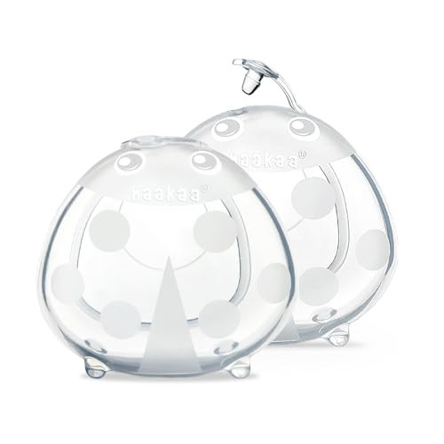 haakaa Ladybug Milk Collector 1.4oz/40ml 2pcs - Breast Milk Collection Cups | Soft Breast Shells | Breastmilk Saver | Letdown Catcher for Pumping On The Go Breastfeeding Moms, Protects Sore Nipples | Amazon (US)