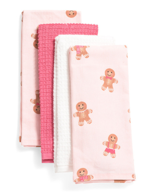 4pk Gingerbread Kitchen Towels | TJ Maxx