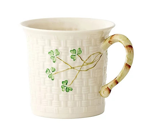 Belleek Pottery Shamrock Mug | QVC