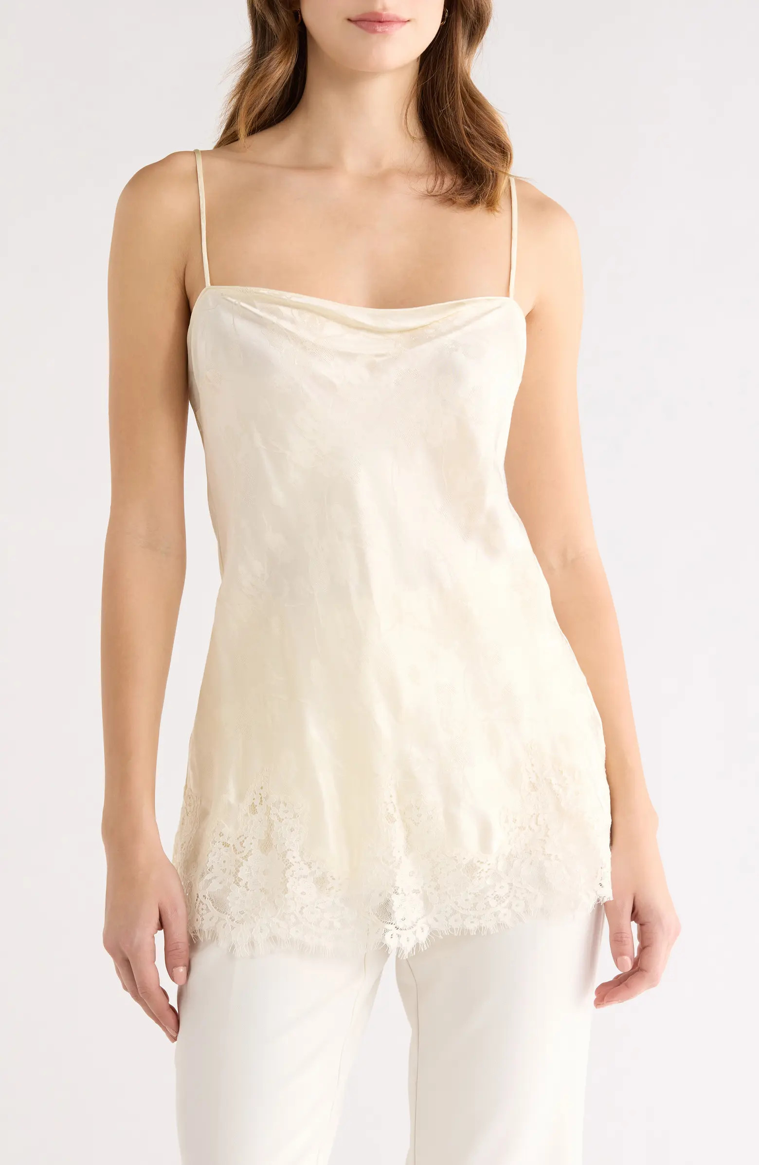 Reformation Carolina Jacquard Satin Top | Nordstrom | Nordstrom