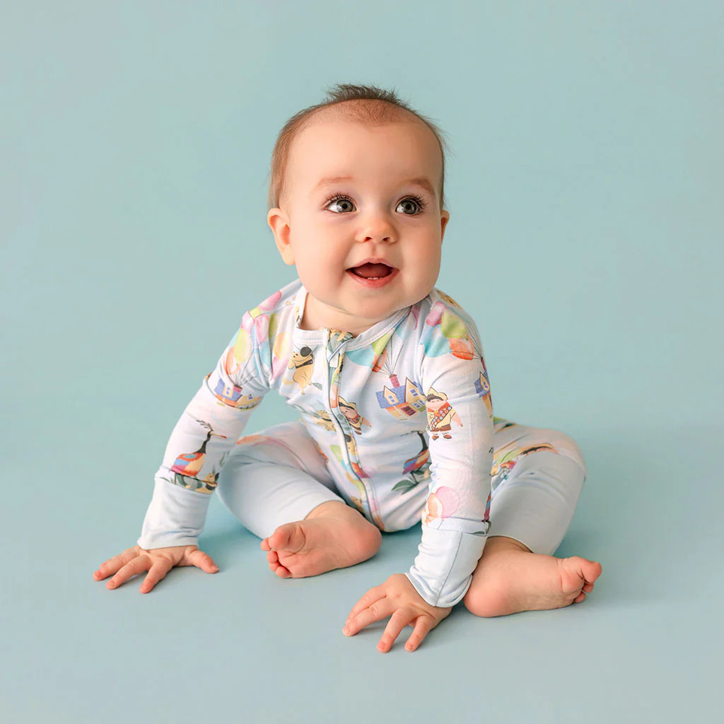 Pixar Blue Long Sleeve Disney Pixar’s Up Convertible One Piece | Posh Peanut® | Posh Peanut