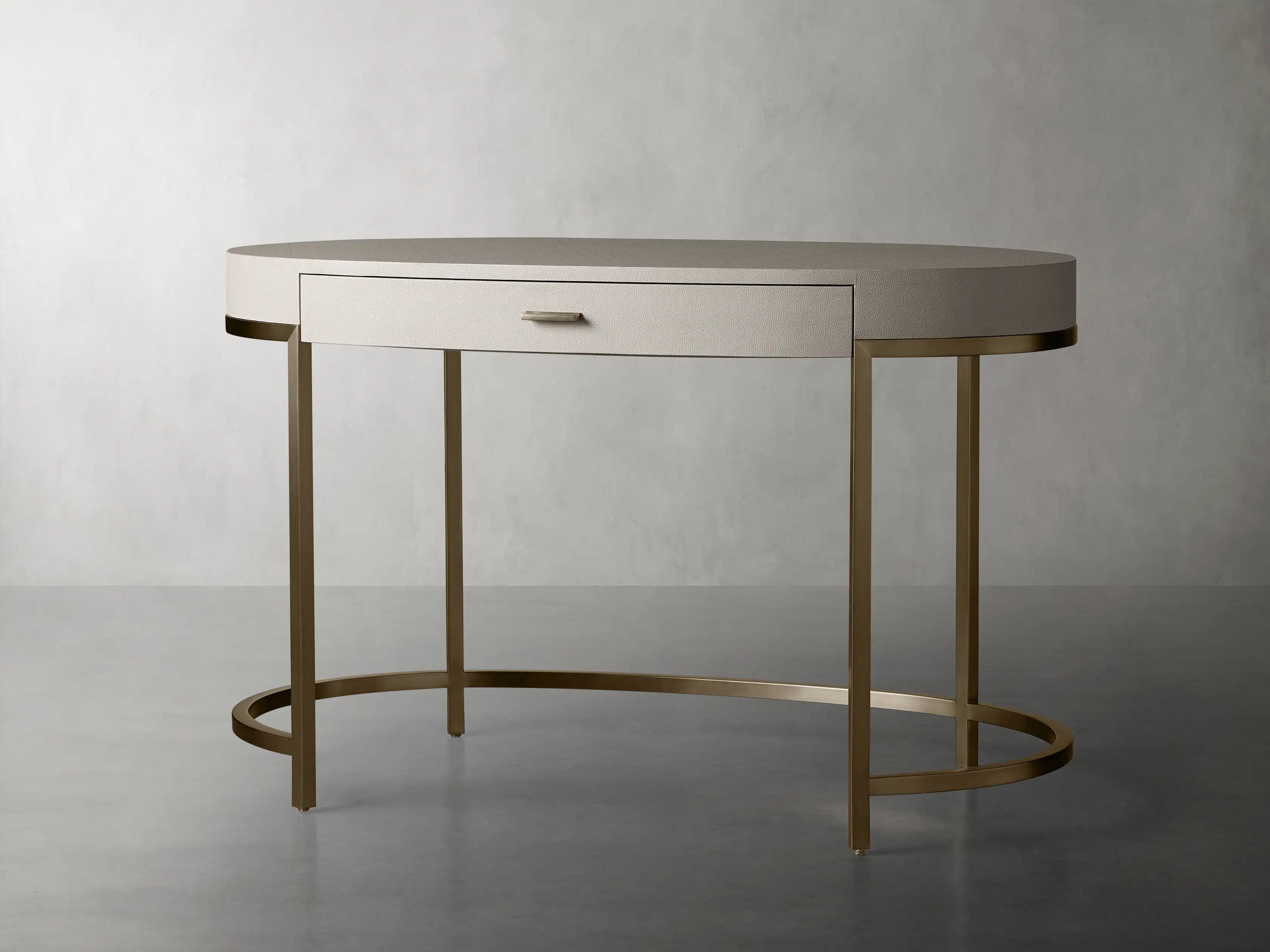 Malone Oval Writing Desk | Arhaus