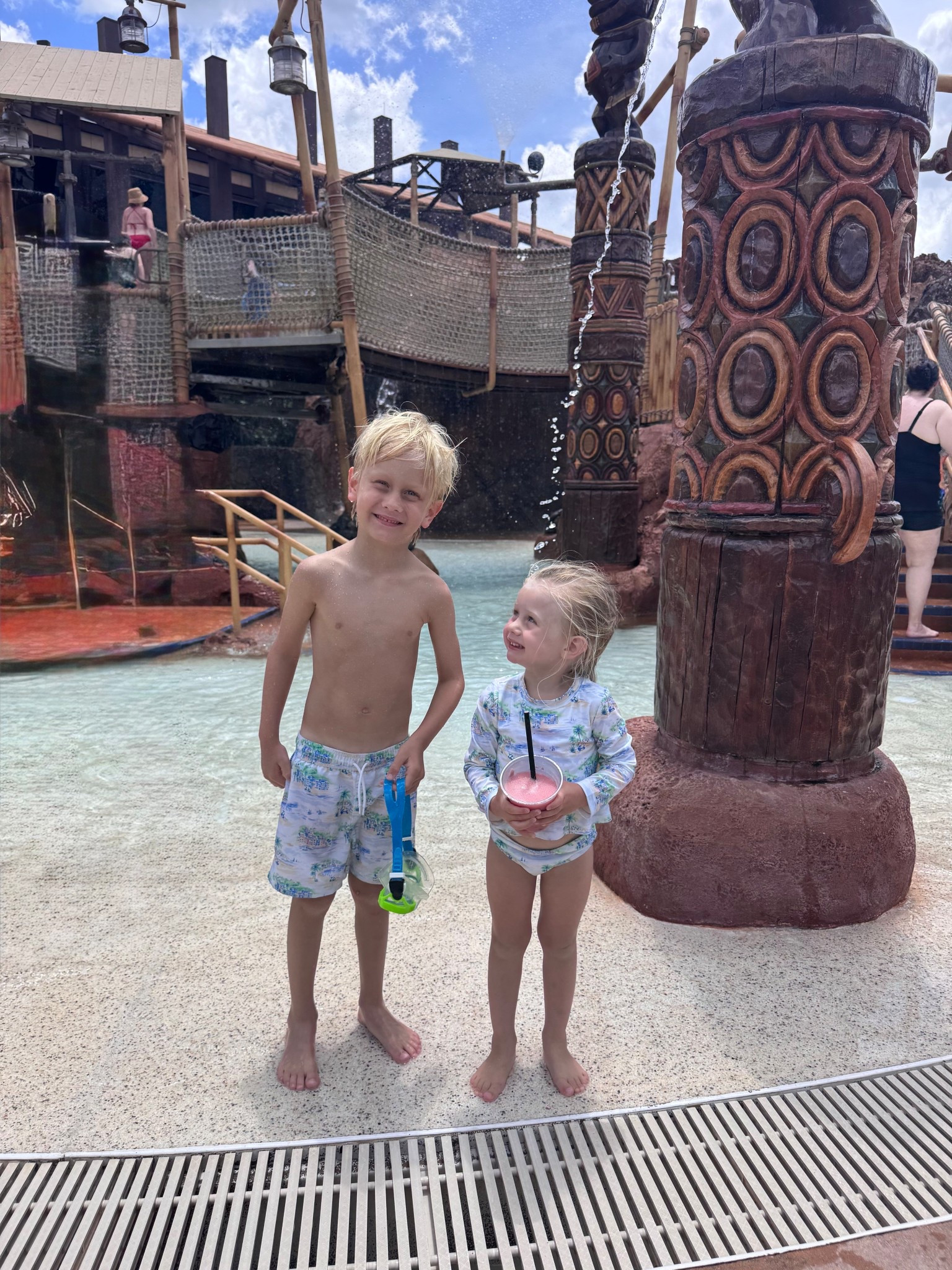 The way she looks at it melts my heart. 
Janie and Jack always have the cutest matching outfits. I love matching swim, it’s super easy to spot them in a public setting and they look amazing!

#LTKFindsUnder50 #LTKFamily #LTKSummerEdit