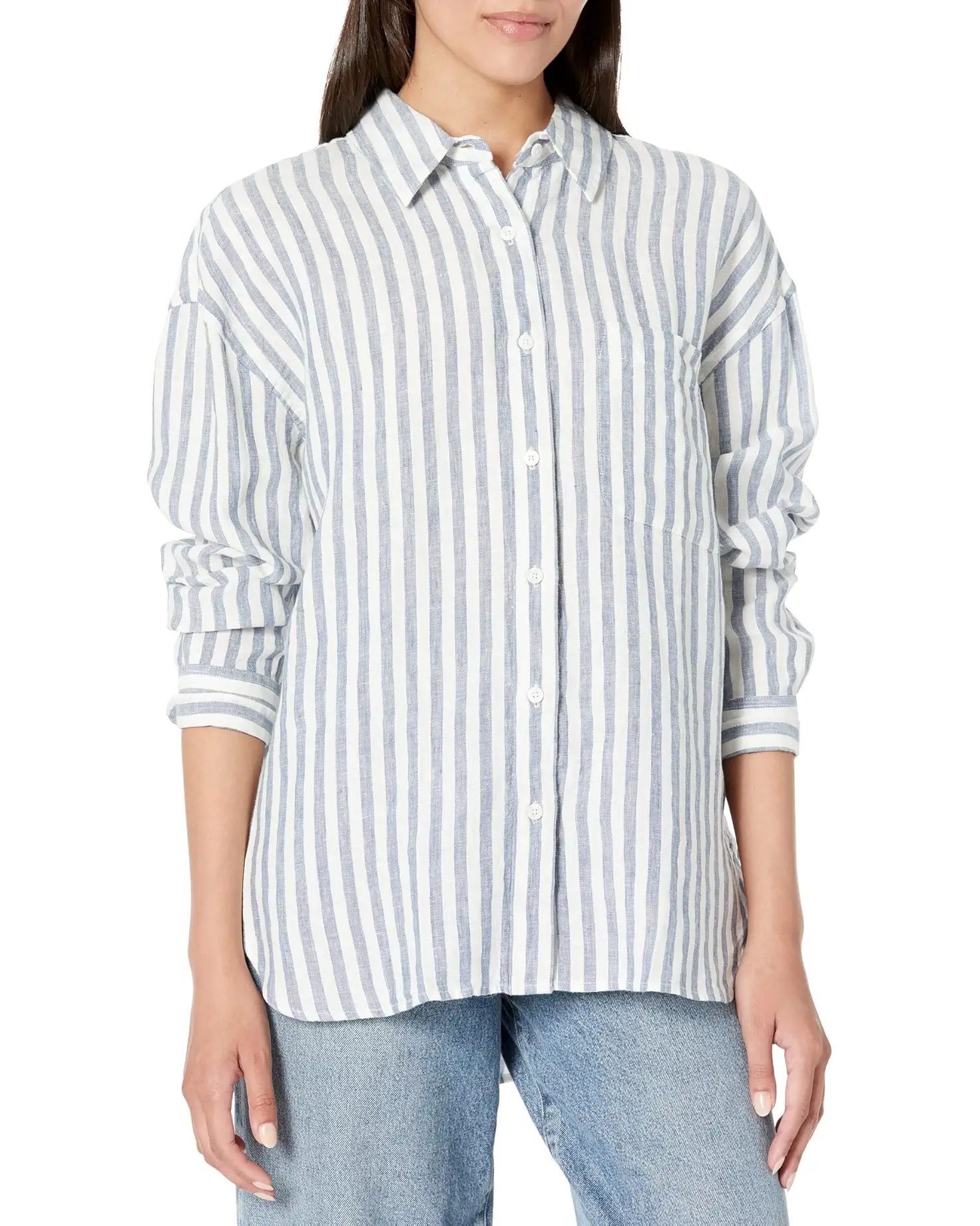 Women's Faherty Linen Laguna Relaxed Shirt | Zappos