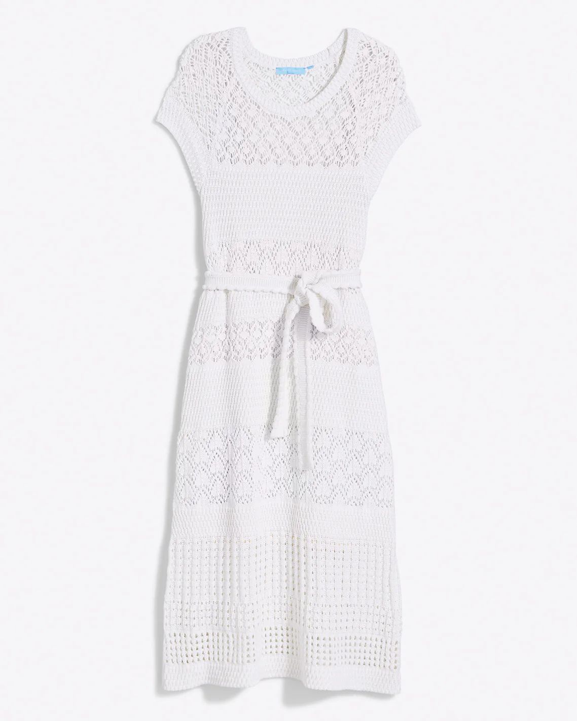 Crochet Midi Dress in White | Draper James (US)