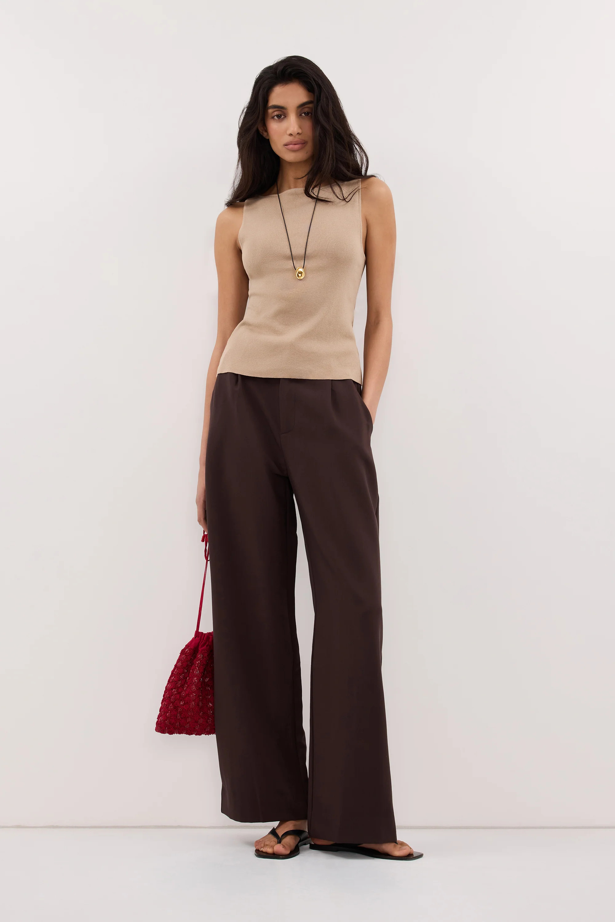ELLE DARK CHOCOLATE PANT | DISSH