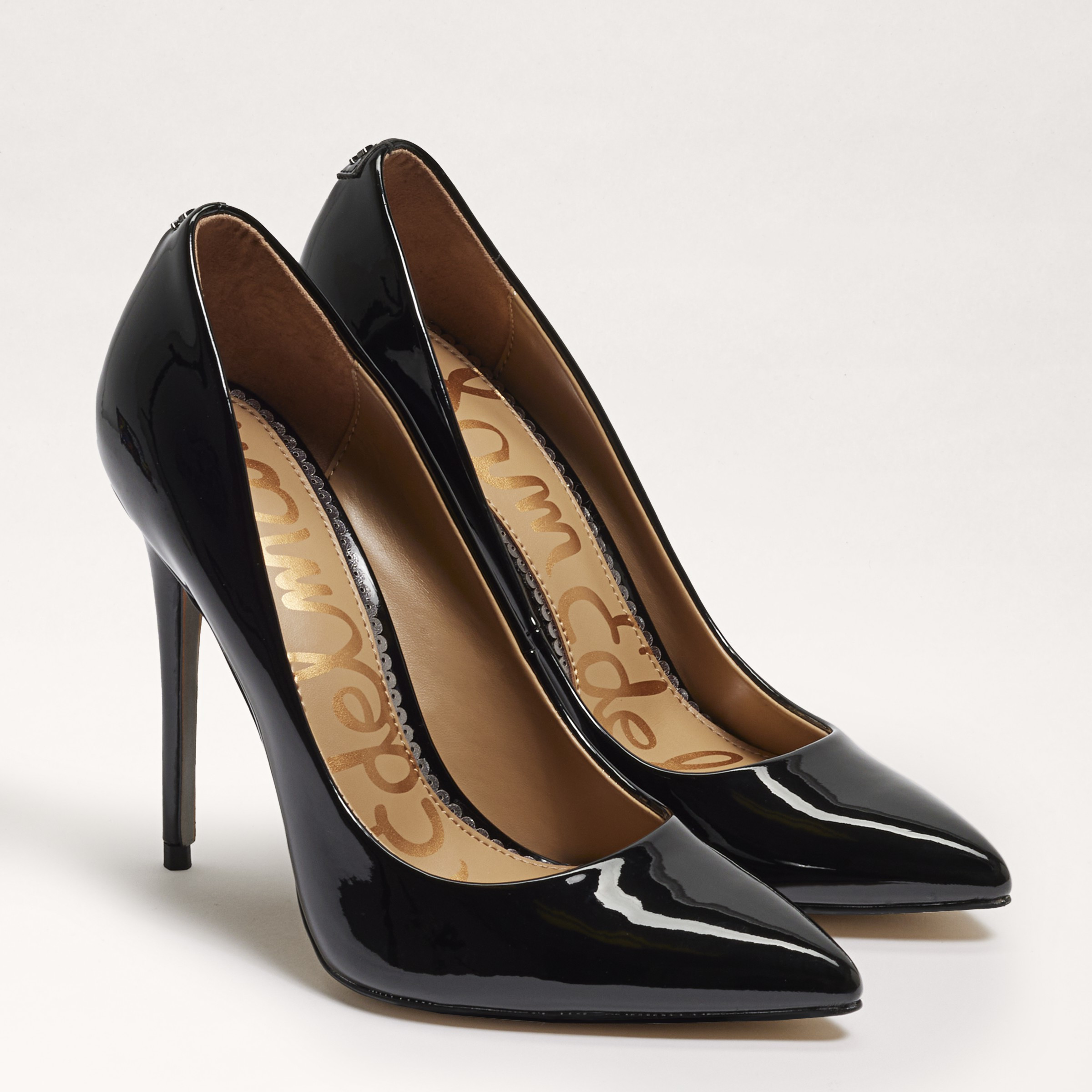 Sam Edelman Danna Pointed Toe Heel Black Patent 8.5 | Sam Edelman