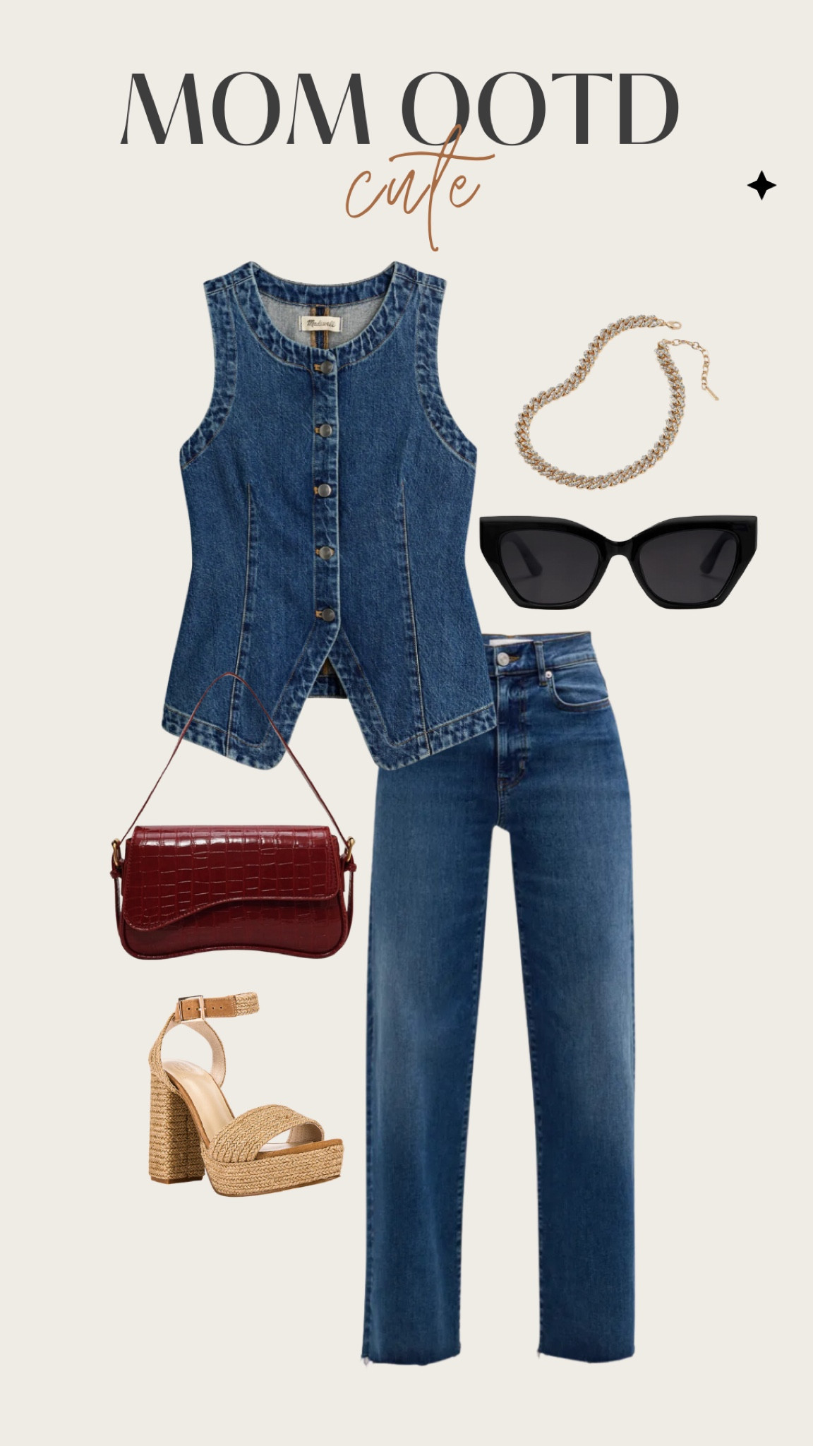 Effortlessly chic, this casual outfit is perfect for busy moms who still want to look put together! #MomLifeStyle #OOTD"

#MomOutfits #CasualStyle #MomFashion #MomLook #StyleForMoms #MomWardrobe #EverydayChic #SimpleStyle #MomStyleInspo #OOTDStyle #CasualOutfit #EasyFashion #MomFit #PutTogetherLook #MomLife #MomLooks #ChicMom #EffortlessStyle #ComfortAndStyle #MomsOnTheGo #CasualVibes

#LTKMostLoved #LTKStyleTip #LTKTravel