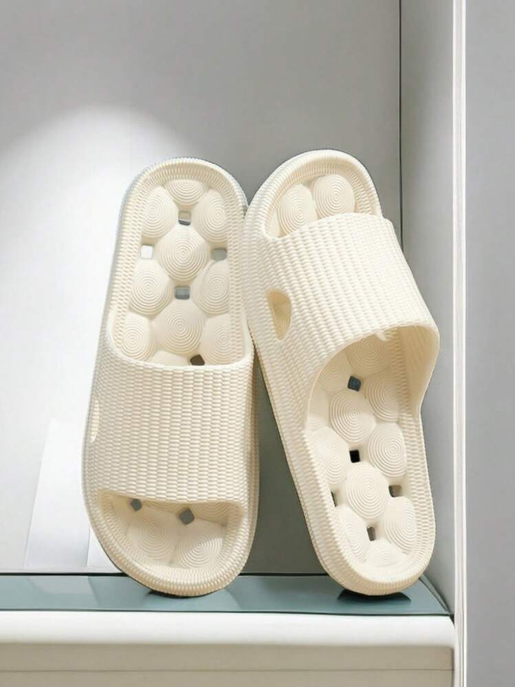 Unisex EVA Lightweight Non-Slip Quick-Drying Breathable Shower Slippers, Suitable For Summer Indo... | SHEIN