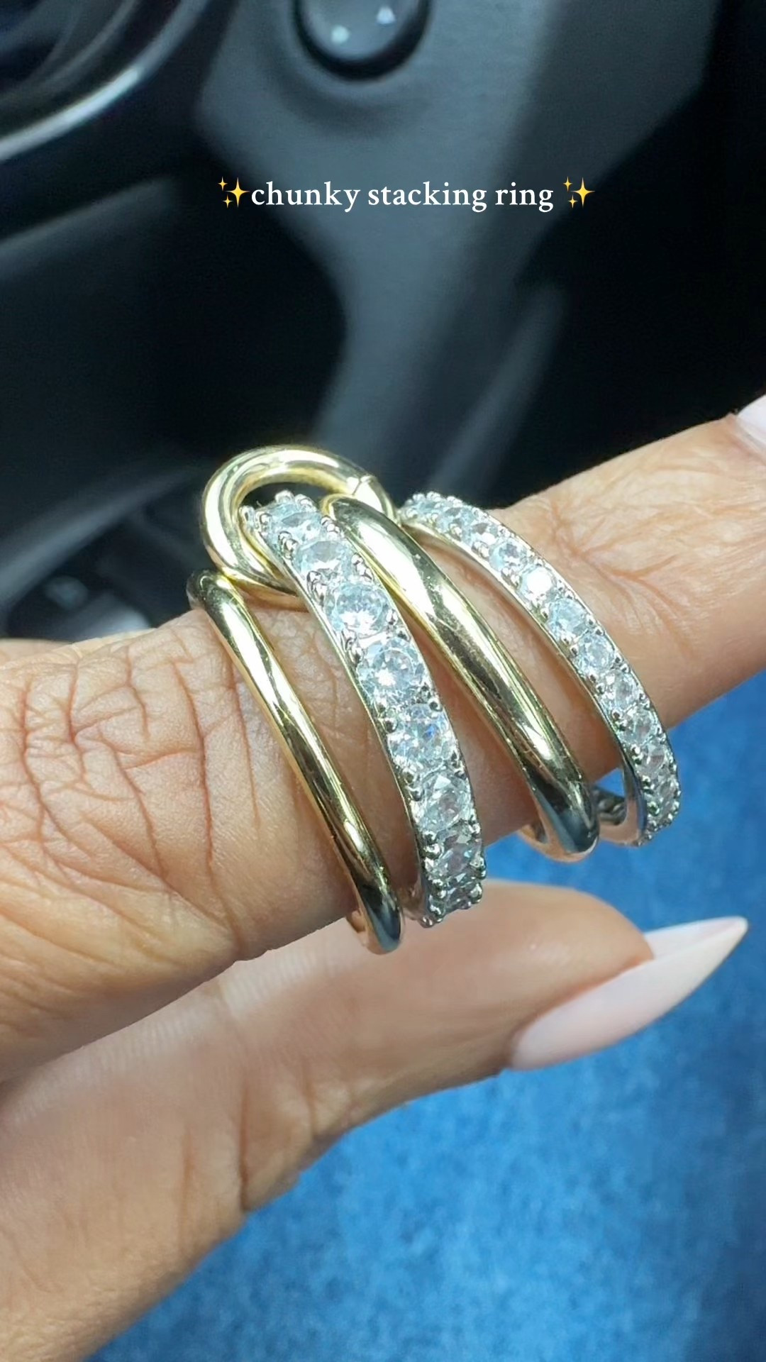 Chunky stacking ring 