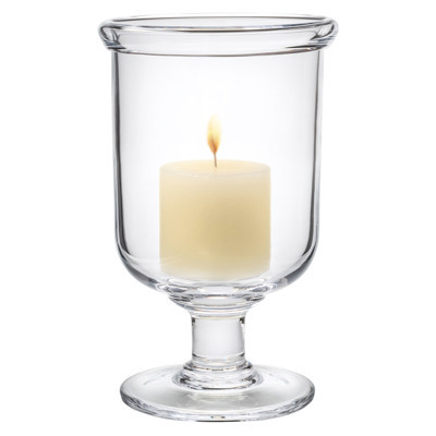 Simon Pearce Essex Modern Classic Glass Hurricane Candleholder - Medium | Kathy Kuo Home