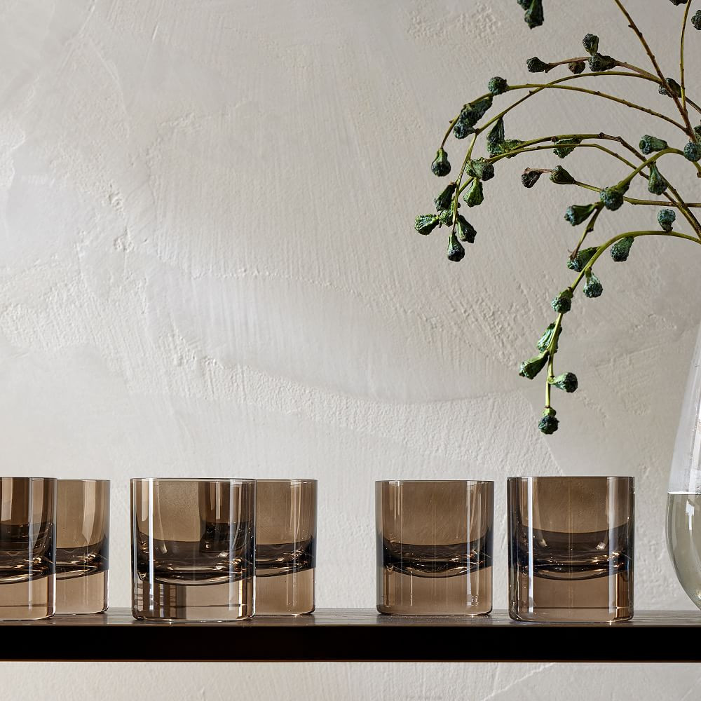 Estelle Colored Glass Rocks Glass (Set of 6) | West Elm (US)