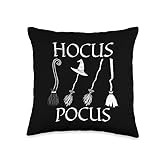 Halloween Costumes and Apparel Witch Hat Broomsticks Hocus Pocus Halloween Witchy Throw Pillow, 16x1 | Amazon (US)