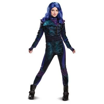 Kids' Deluxe Disney Descendants Mal Halloween Costume Jumpsuit | Target