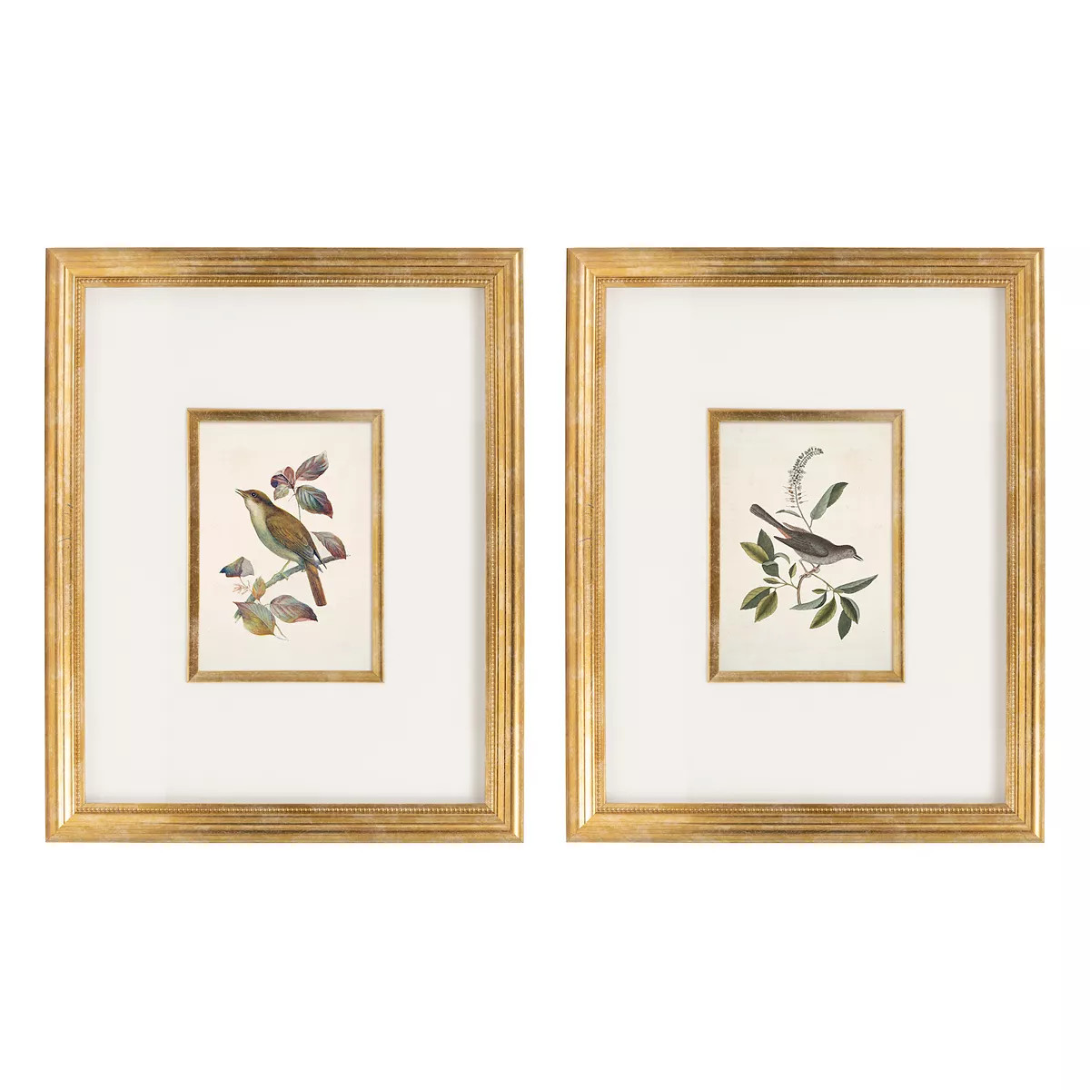 Belle Maison 2-pc. Bird Wall Art Under Glass Set, White | Kohl's