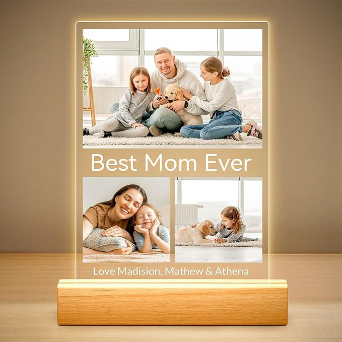 Greysky Personalized Mothers Day Gifts for Mom from Daughter Son, Custom Picture Frames with Phot... | Amazon (US)