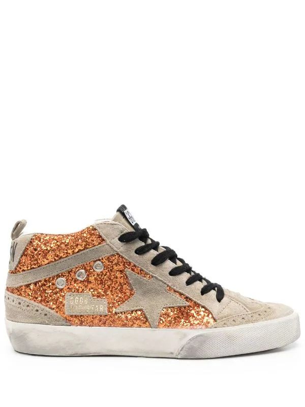 Golden Goose Star glitter-embellished Sneakers - Farfetch | Farfetch Global