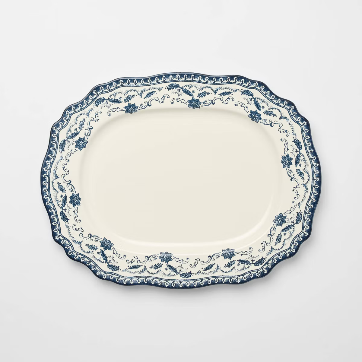 Stoneware Serve Platter Blue Pattern - Threshold™ designed with Studio McGee | Target