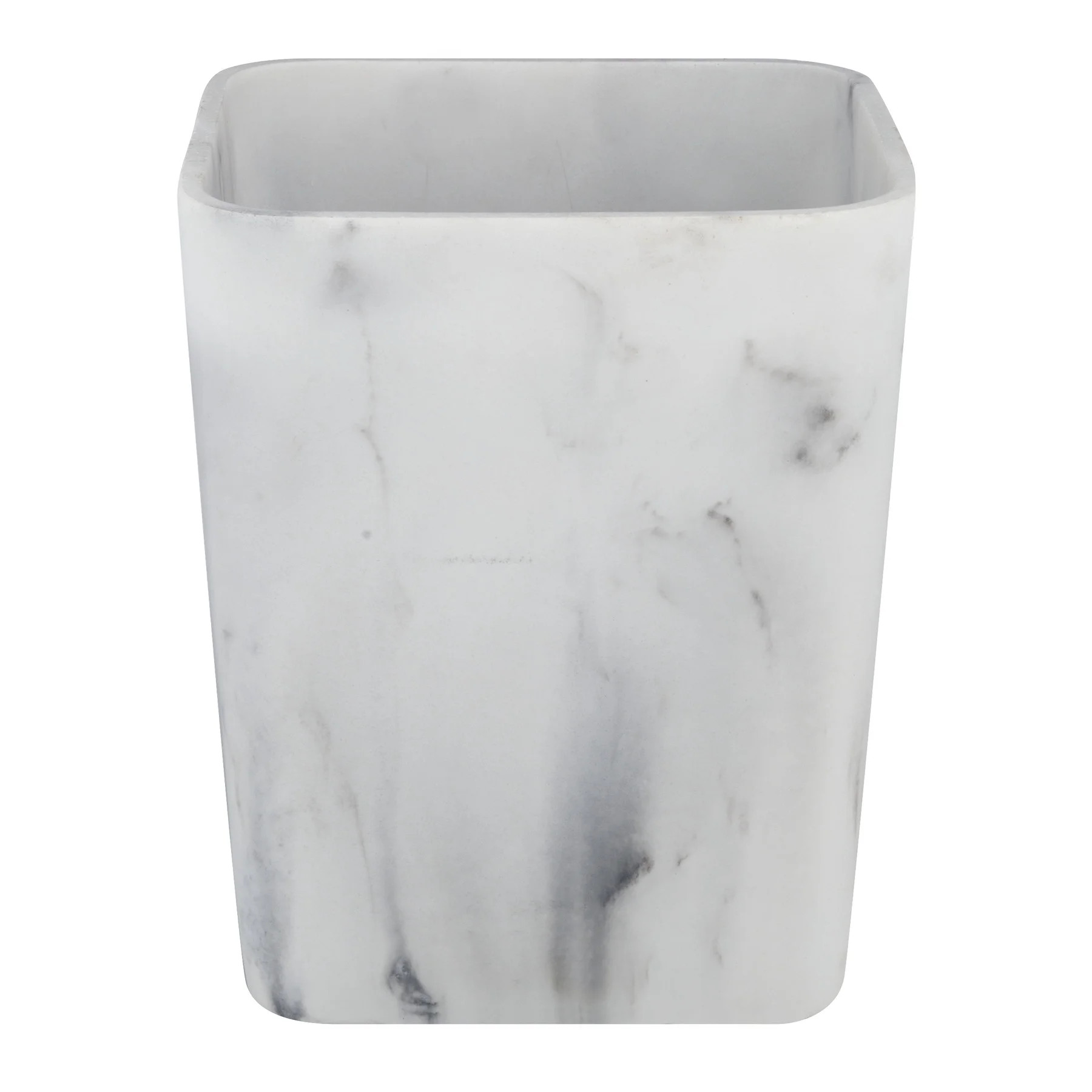 Better Homes & Gardens Faux Marble Wastebasket, White - Walmart.com | Walmart (US)