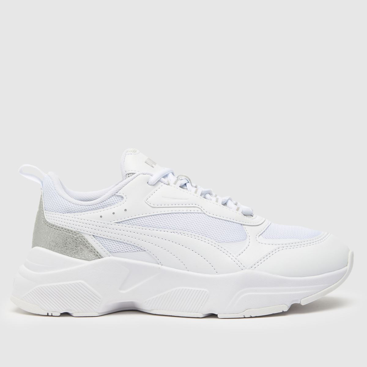 PUMA white cassia distressed trainers | Schuh