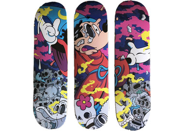 Matt Gondek Growing Pains 3 Skateboard Deck Set Multi