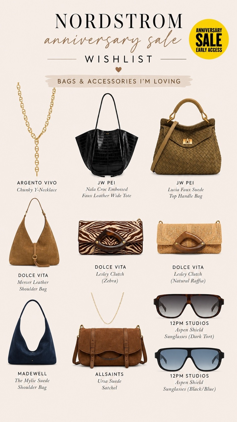Nordstrom anniversary fav bags and accessories!

#LTKootd #LTKOver40 #LTKSaleAlert