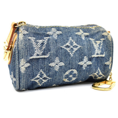 LOUIS VUITTON M95082 Monogram Denim Trousse Speedy Pouch Blue Authentic | eBay US