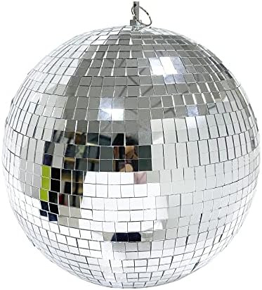 VOELIGT 10 inch Mirror Glass Ball Disco Ball DJ Dance Decorative Stage Lighting Home Christmas Pa... | Amazon (US)