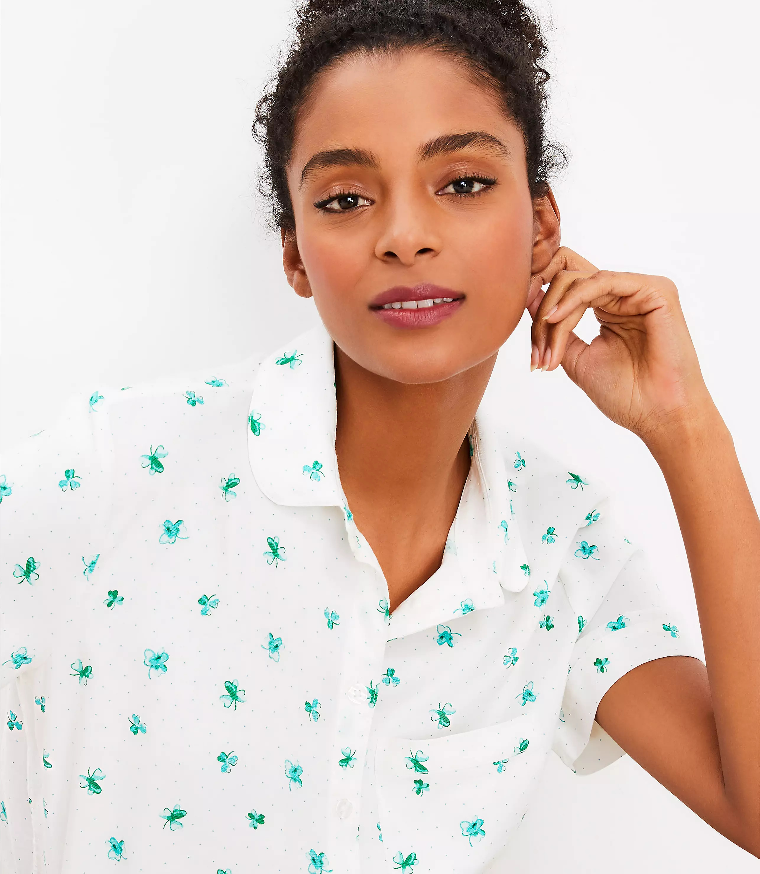 Shamrock Pajama Top | LOFT