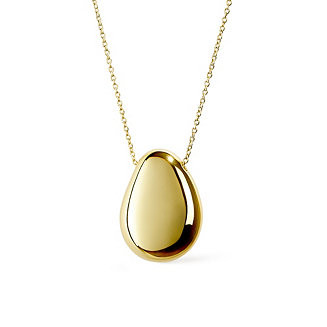 - Gold Pendant Necklace - Pebble | Macy's