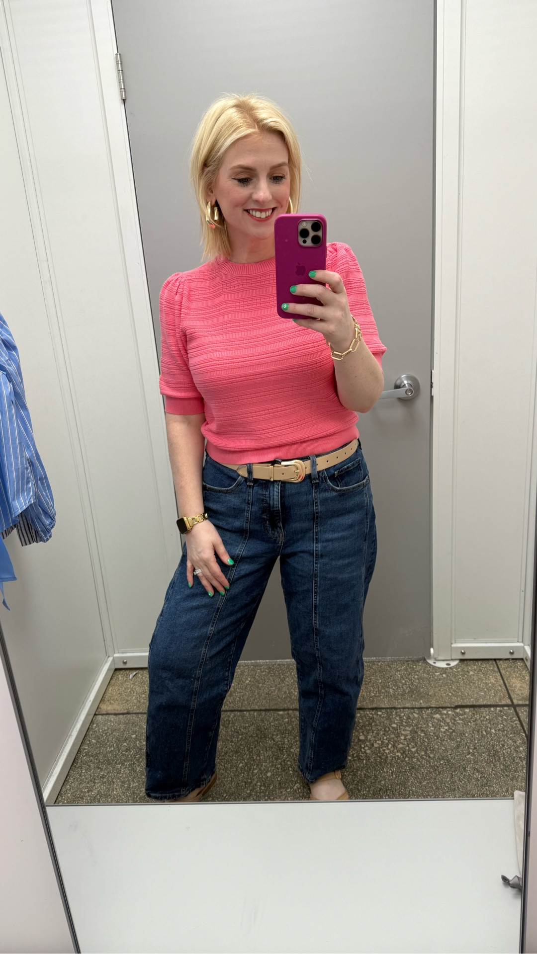 Trying on clothes at Walmart because who says fashion needs a label? 😎 Bought them all! Can’t wait to style them  

#LTKdayinmylife #LTKMidsize #LTKvlog