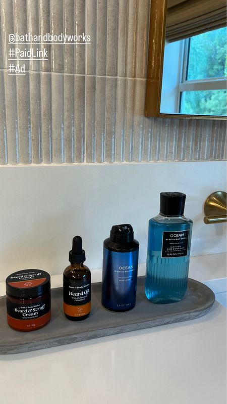 #PaidLink #Ad Can’t wait to surprise my husband with these products I picked up from @bathandbodyworks for his birthday ! These smell so good + the beard oil and the beard scruff cream are for all facial hair types. I know he will love them! ❤️

#LTKfindsunder50 #LTKmens #LTKfamily