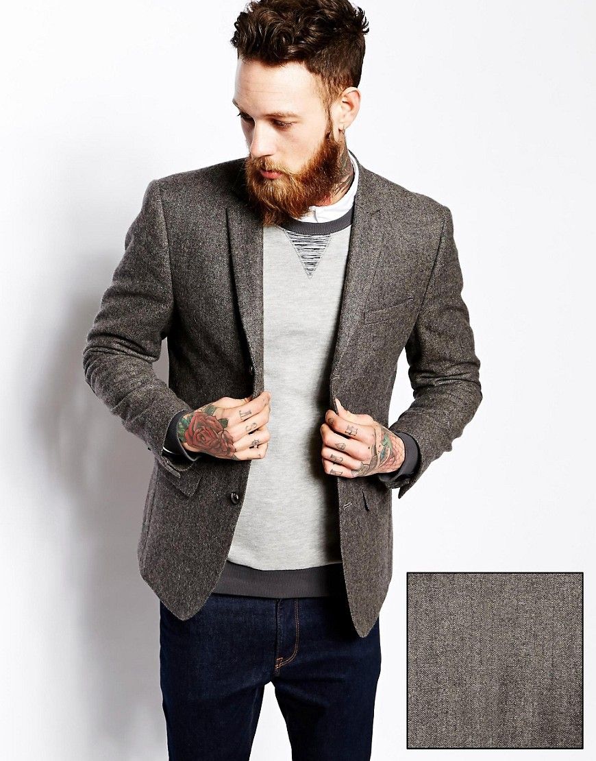 ASOS Slim Fit Tweed Blazer | ASOS US