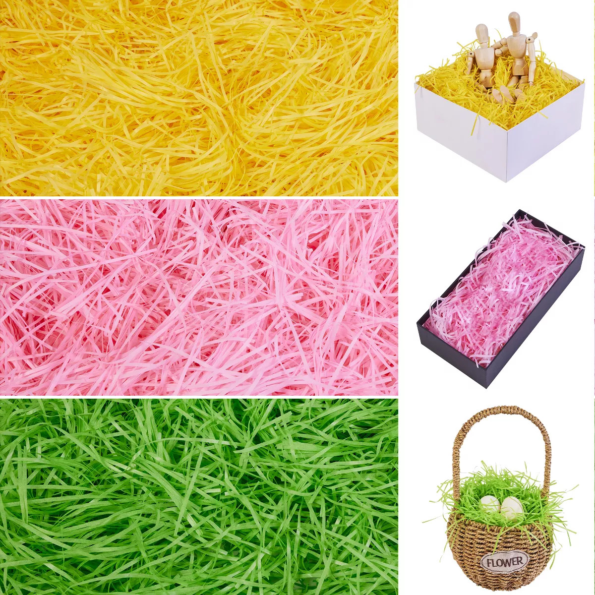 Joyfy Easter Paper Grass Crinkle Recyclable Paper Shred Filler for Gift Wrapping, Basket Filling,... | Target