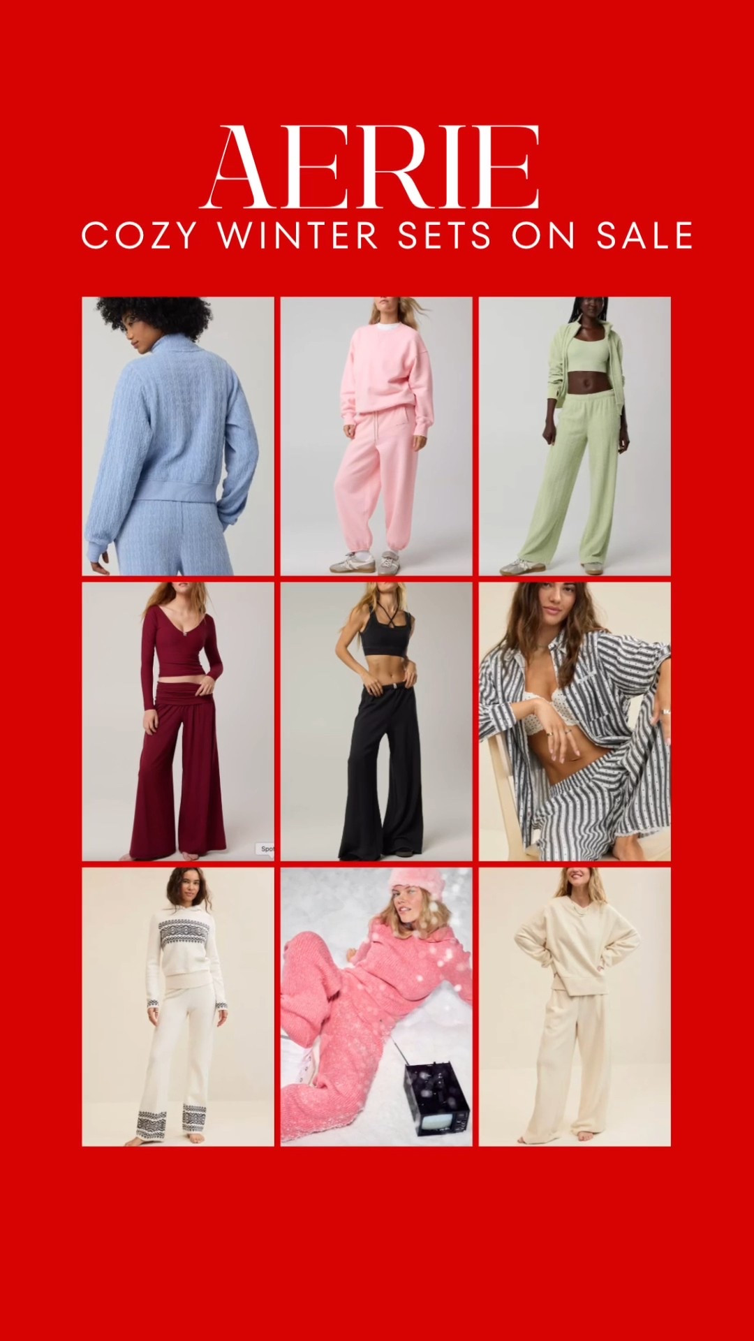 Aerie sale finds! Cute aerie outfits. Cozy sets on sale. Perfect gift for anyone 

#LTKGiftGuide #LTKSaleAlert #LTKFindsUnder50