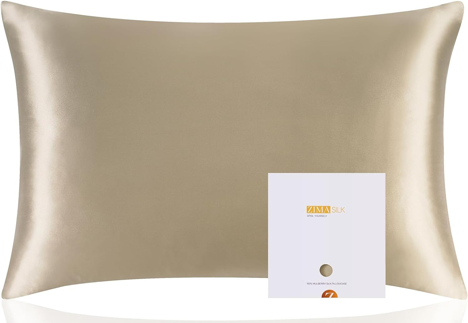 ZIMASILK 100% Mulberry Silk Pillowcase for Hair and Skin Health,Soft and Smooth,Both Sides Premiu... | Amazon (US)