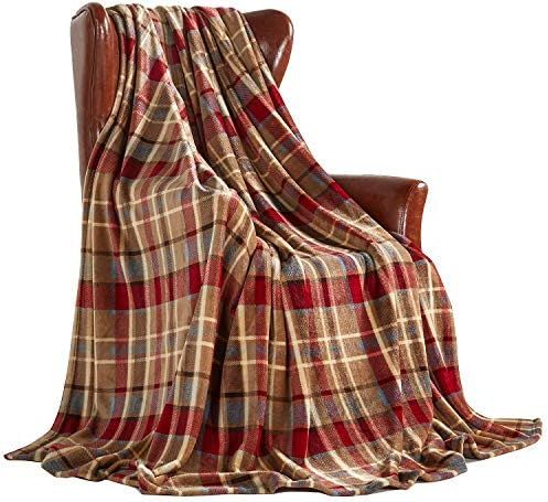 Amazon.com: MERRYLIFE Throw Blanket Plaid| Ultra-Plush Soft Colorful Oversized | Decorative Couch... | Amazon (US)