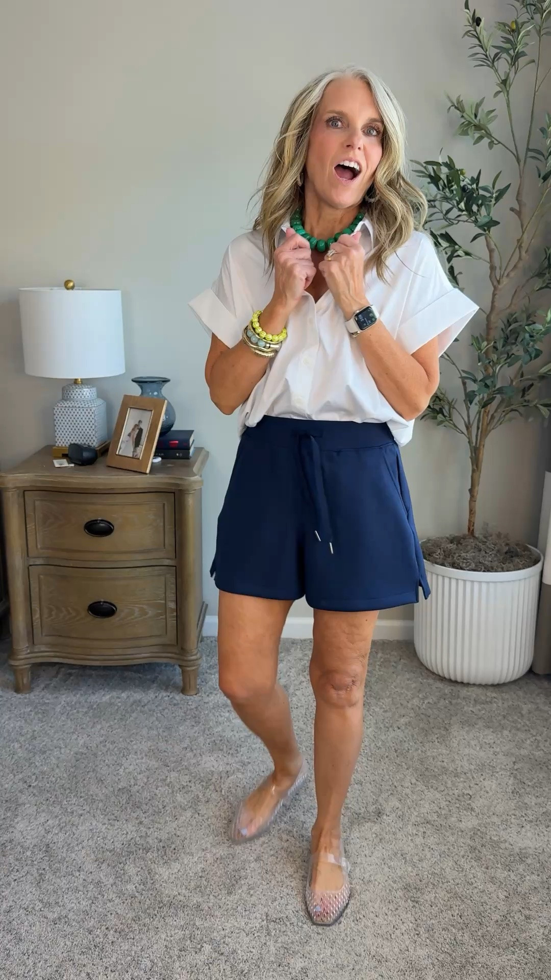 I’m wearing XS top and small shorts. Use code LISAXSPANX ￼ for 15% off your first Spanx purchase

#LTKgrwm #LTKOver40 #LTKootd