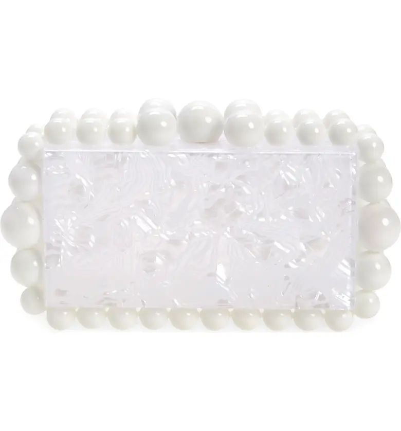 Eos Beaded Acrylic Box Clutch | Nordstrom