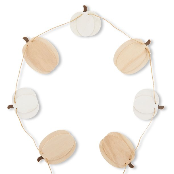 White & Wood Pumpkin Harvest Banner, 6', by Way To Celebrate | Walmart (US)