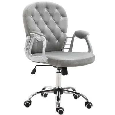 Tufted Office Chair For A Stylish Choice For & Office, Plush Comfort | Wayfair North America