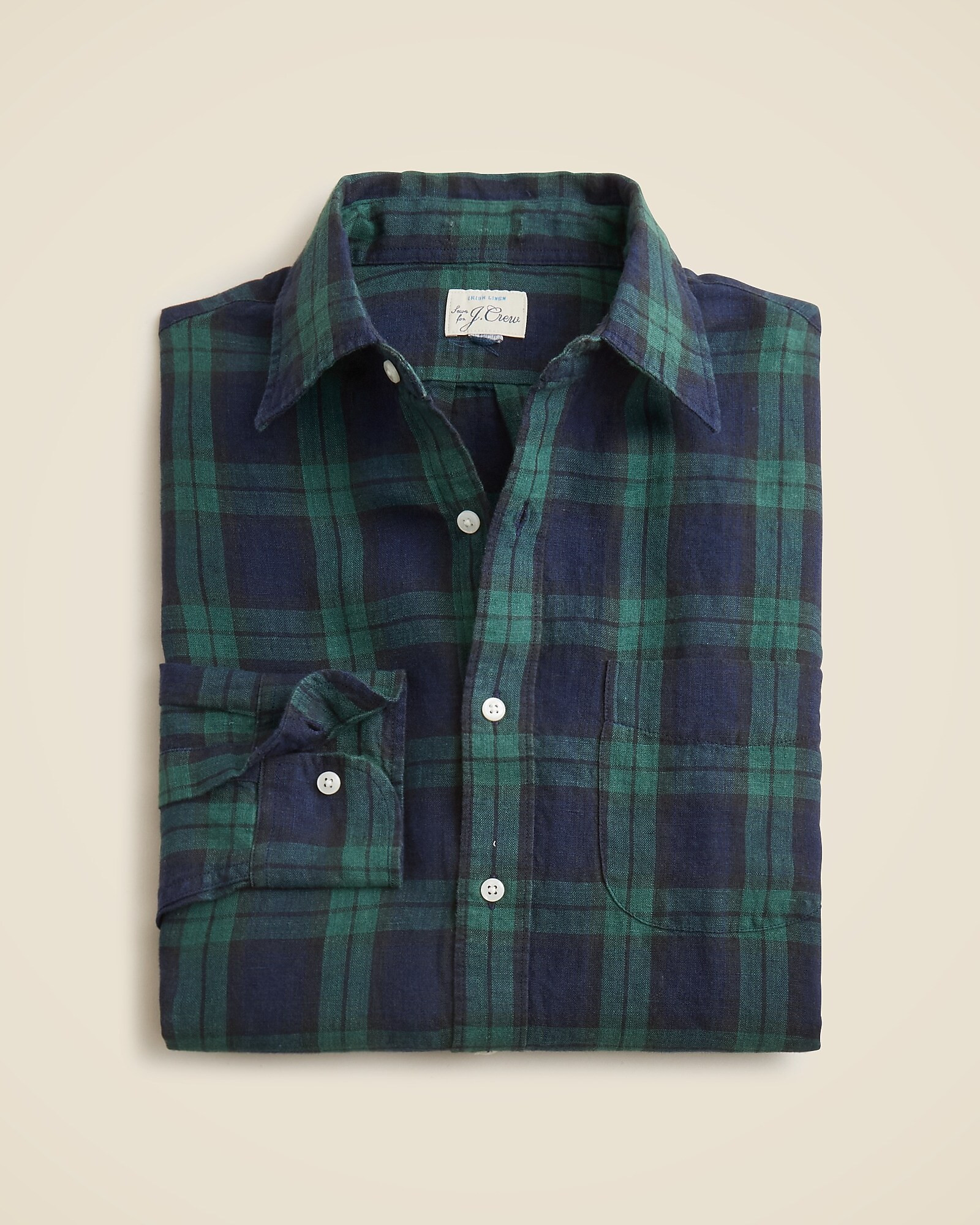 Baird McNutt Irish linen point-collar shirt | J. Crew US