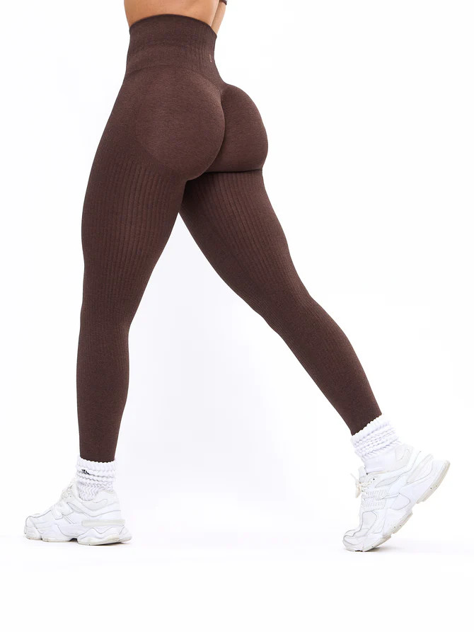 Waterfall Seamless Legging - Coffee | Buffbunny