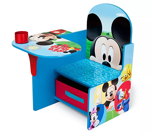 Disney Mickey Mouse Chair Desk With Storage Bin | QVC