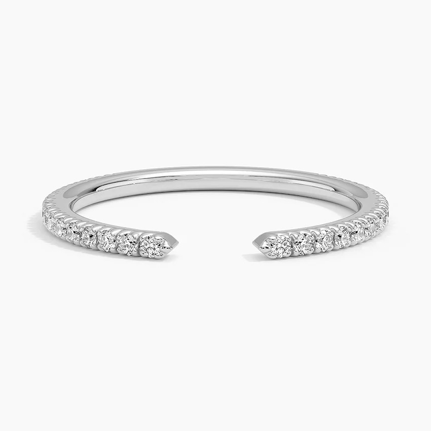 18K White Gold Luxe Sia Diamond Open Ring (1/5 ct. tw.) | Brilliant Earth