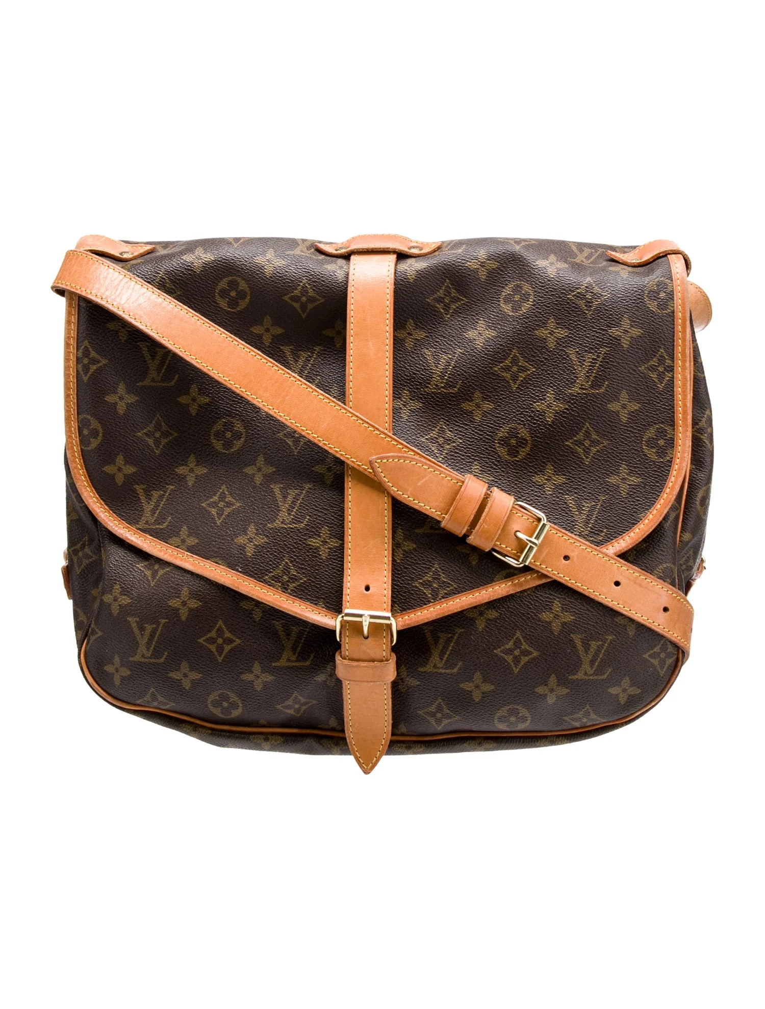 LV Monogram Saumur 35 Vintage | The RealReal