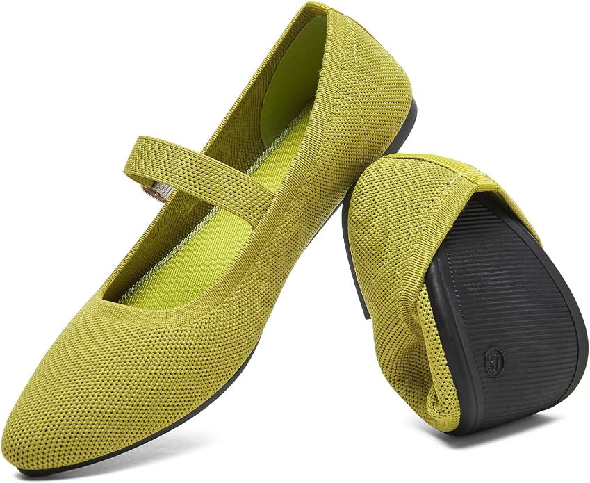 Women's Ballet Flat Mary Jane Flats Slip on Laides Dress Flats with Strap | Mary Janes Flats, Bre... | Amazon (US)