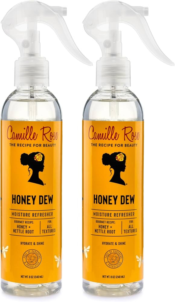 Camille Rose Curl & Detangler Spray 2-Pack \u2013 Liquid MoistureRefresher Spray with Honey, Nett... | Amazon (US)